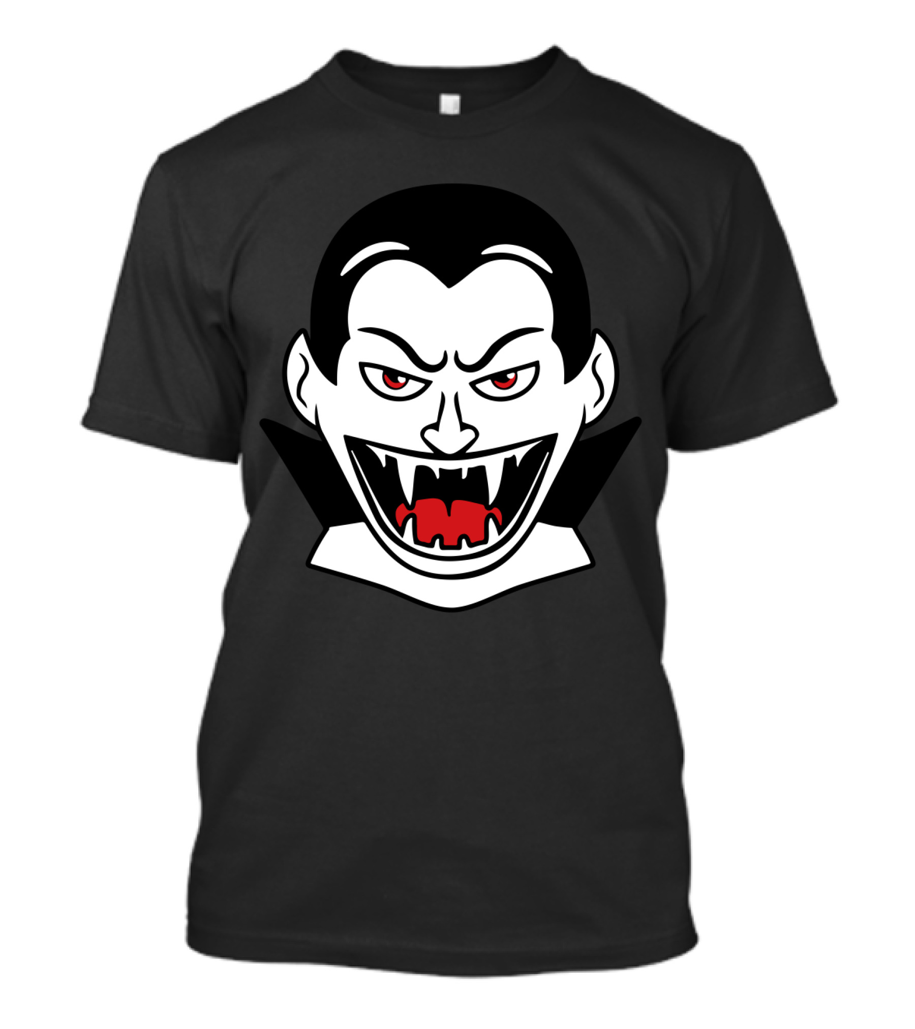 Vampire Halloween Creepy Face Fangs T-Shirt