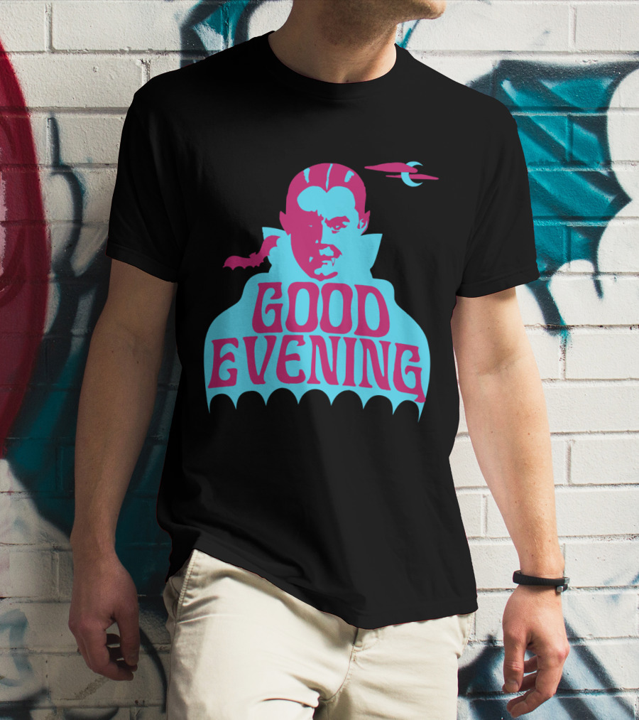 Good Evening Dracula Vampire MoonBat Iconic T-Shirt