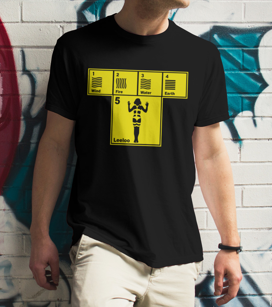 Wind Fire Water Earth Leeloo The Fifth Element T-Shirt