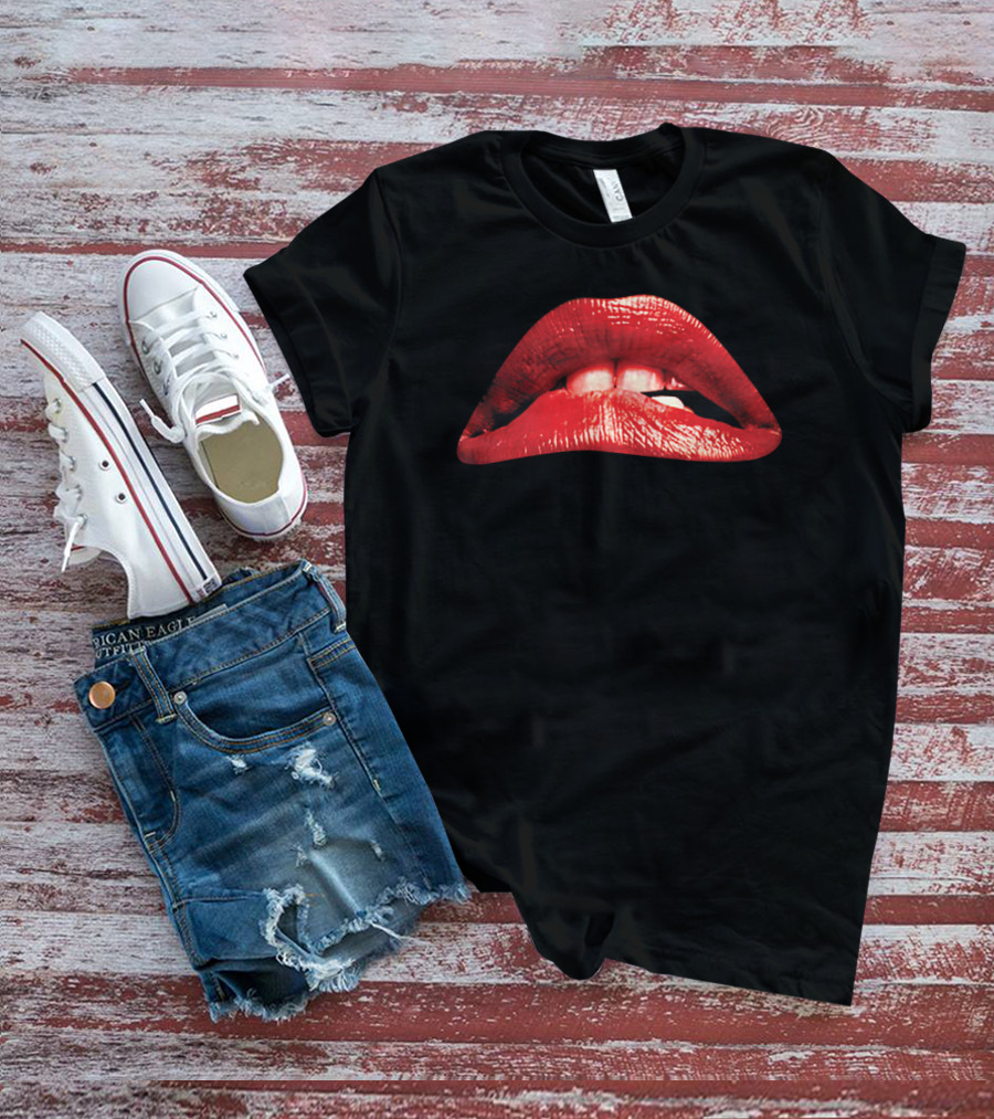 The Rocky Horror Picture Show 1975 Red Lips Iconic Movie T-Shirt