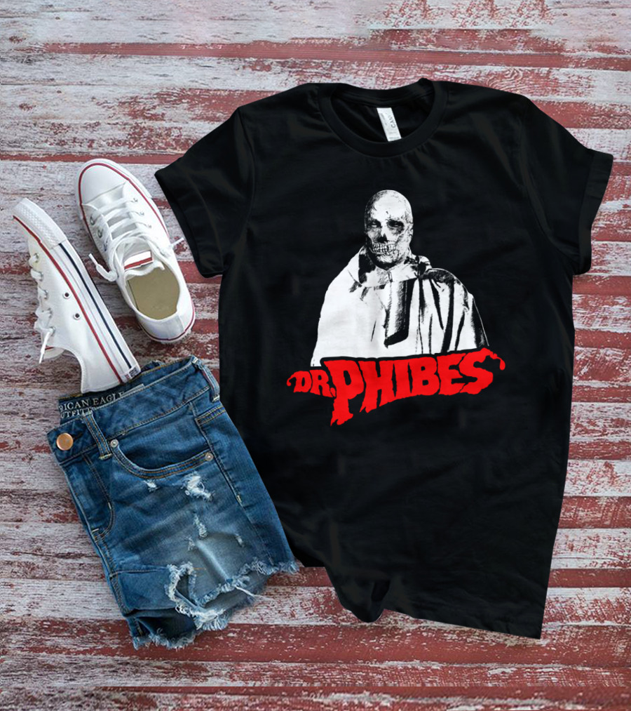 Dr. Phibes Skull Cloak T-Shirt