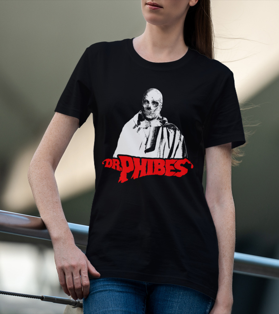 Dr. Phibes Skull Cloak T-Shirt