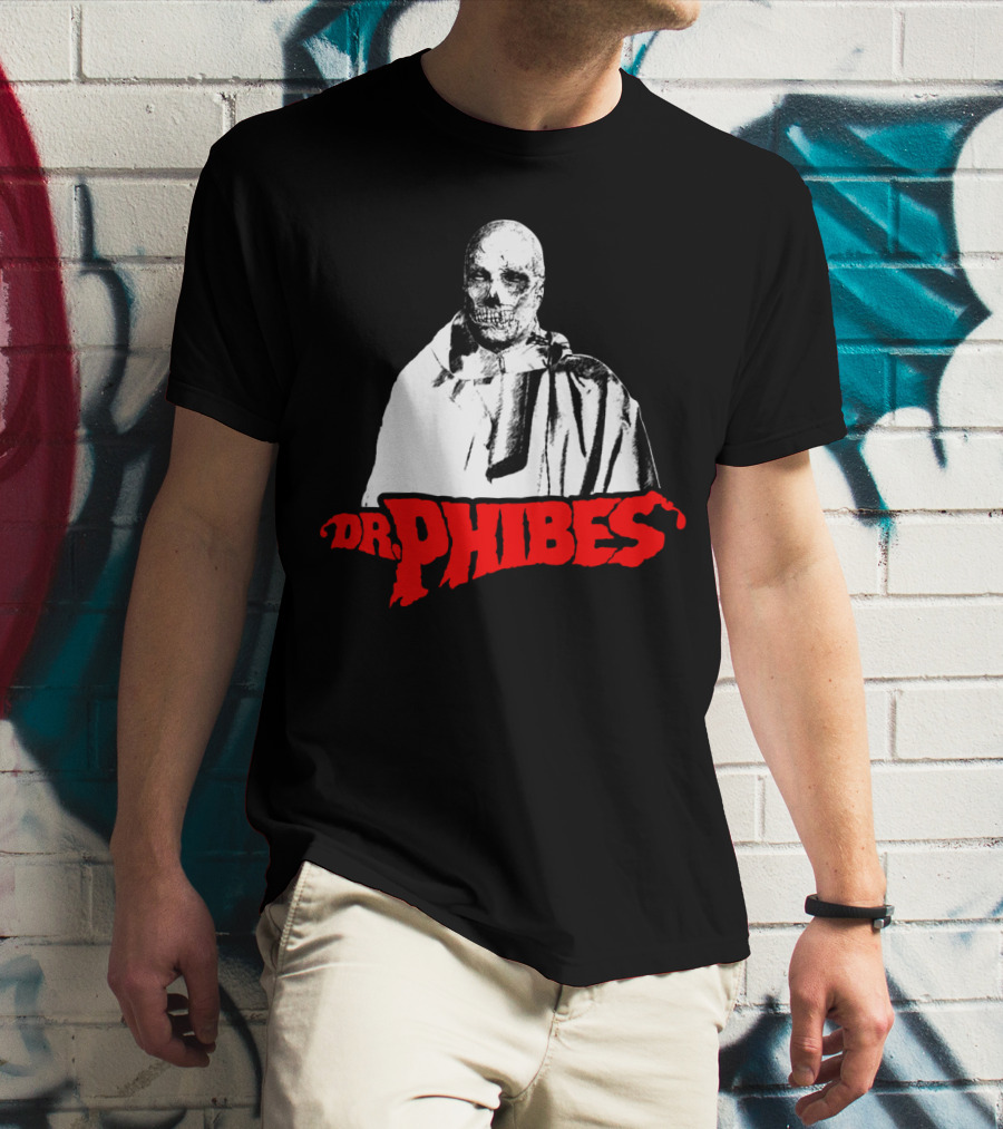 Dr. Phibes Skull Cloak T-Shirt
