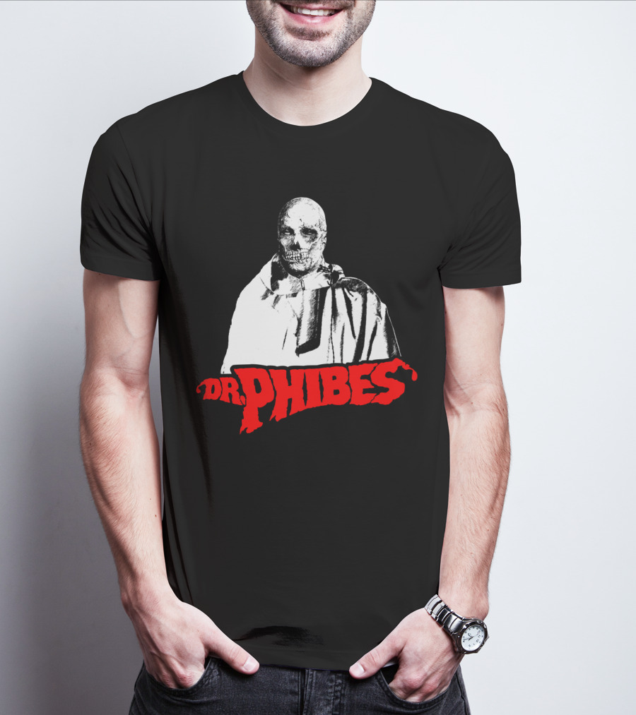 Dr. Phibes Skull Cloak T-Shirt