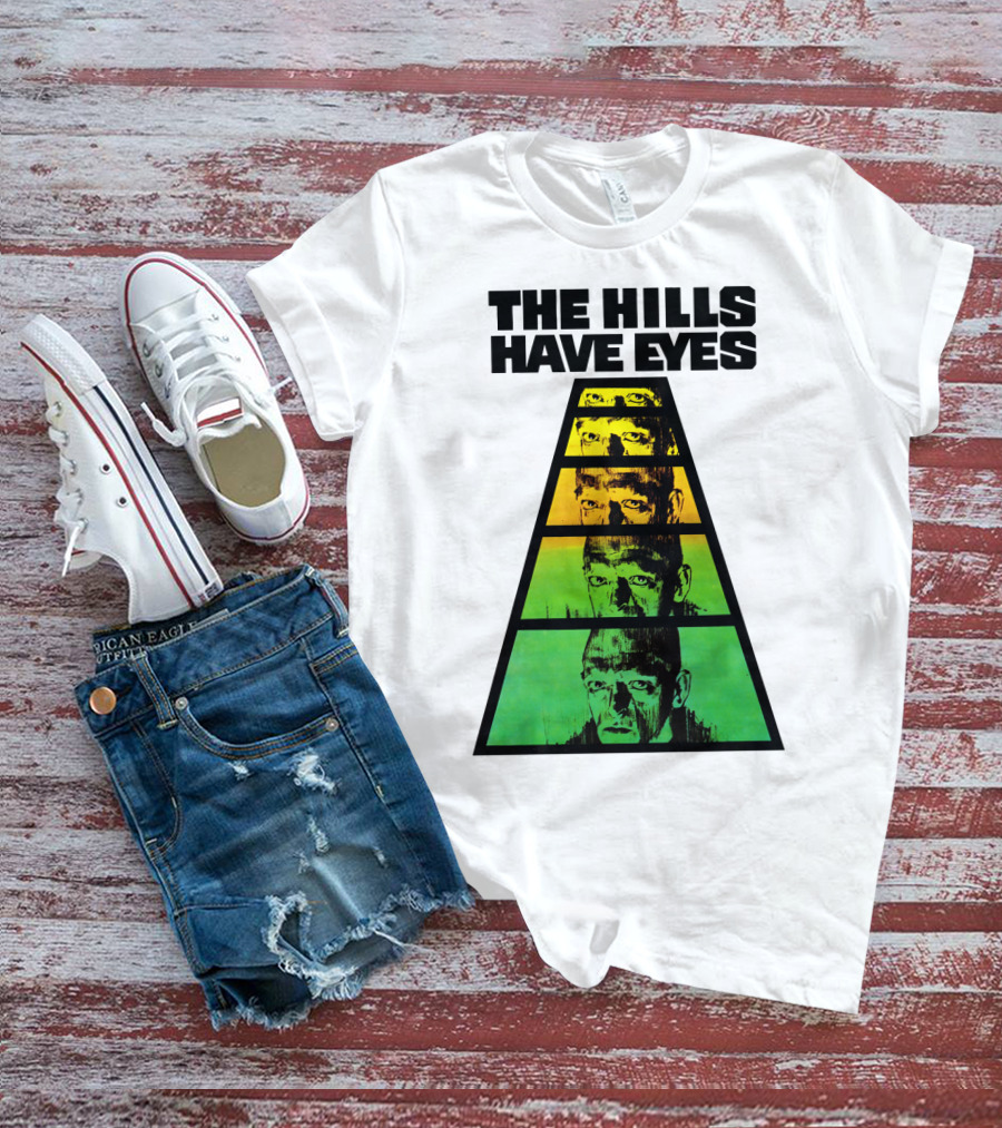 The Hills Have Eyes Retro 1977 Pyramid Faces T-Shirt
