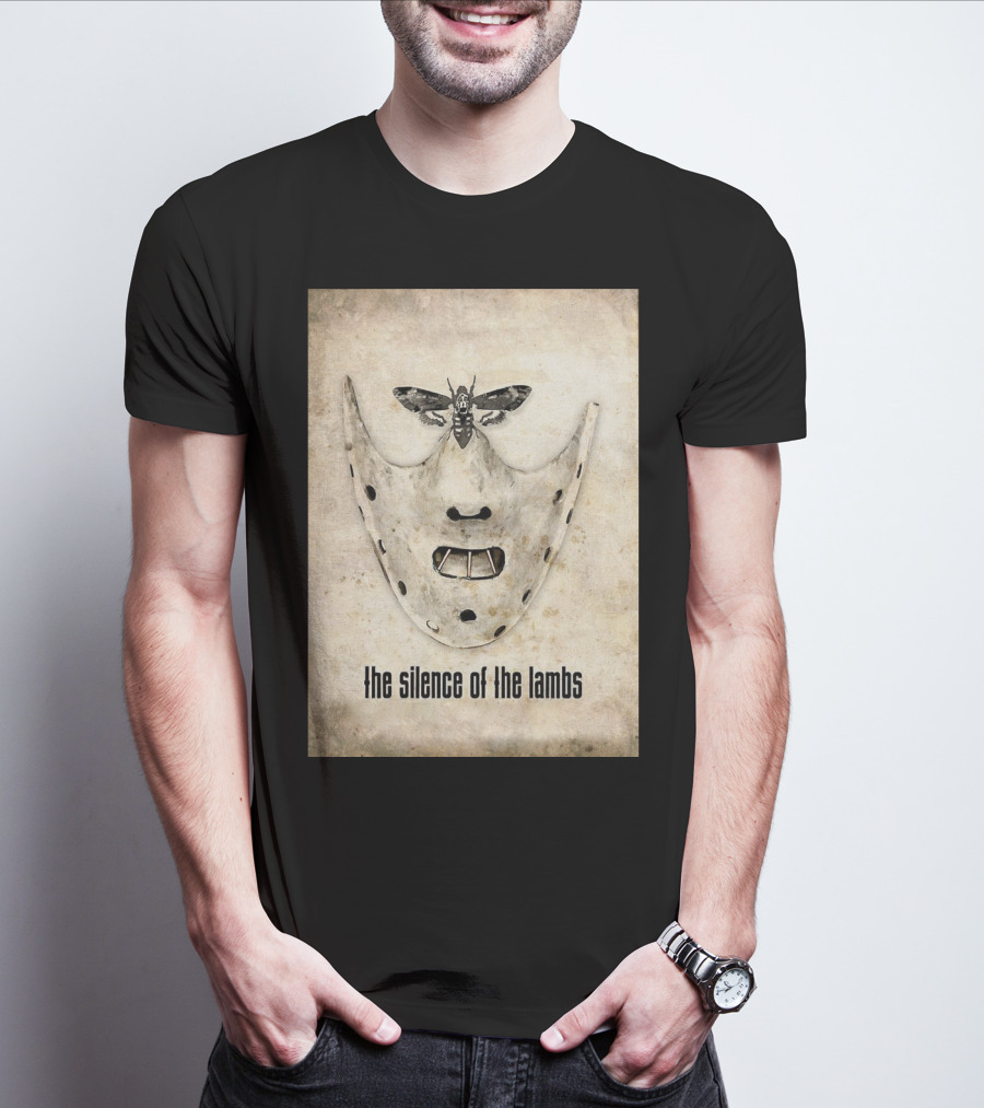 The Silence Of The Lambs Hannibal Lecter Mask With Death's-Head Hawkmoth T-Shirt