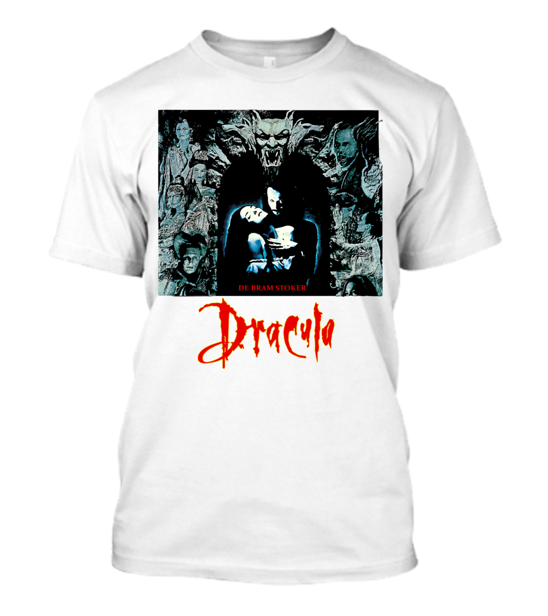 Dracula De Bram Stoker Vampire Collage 1992 T-Shirt