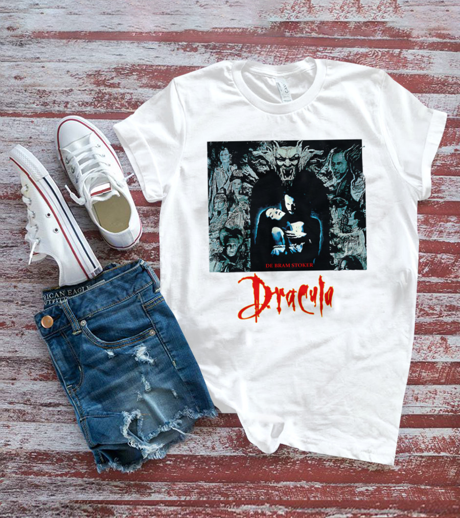 Dracula De Bram Stoker Vampire Collage 1992 T-Shirt