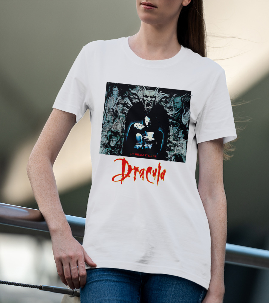 Dracula De Bram Stoker Vampire Collage 1992 T-Shirt