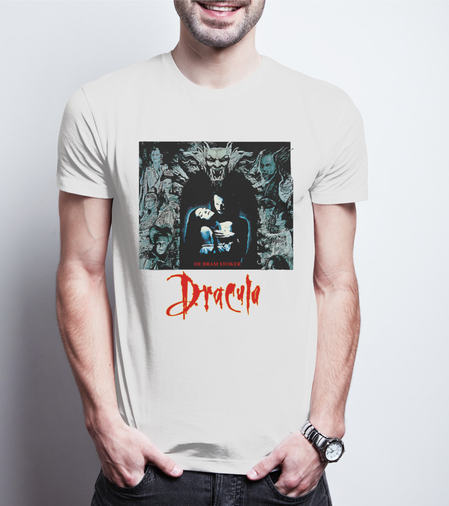 Dracula De Bram Stoker Vampire Collage 1992 T-Shirt