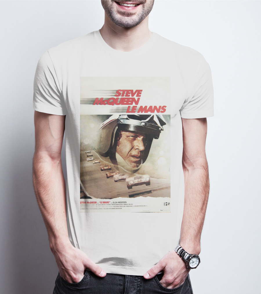 Steve McQueen Le Mans 1971 Racing Film T-Shirt