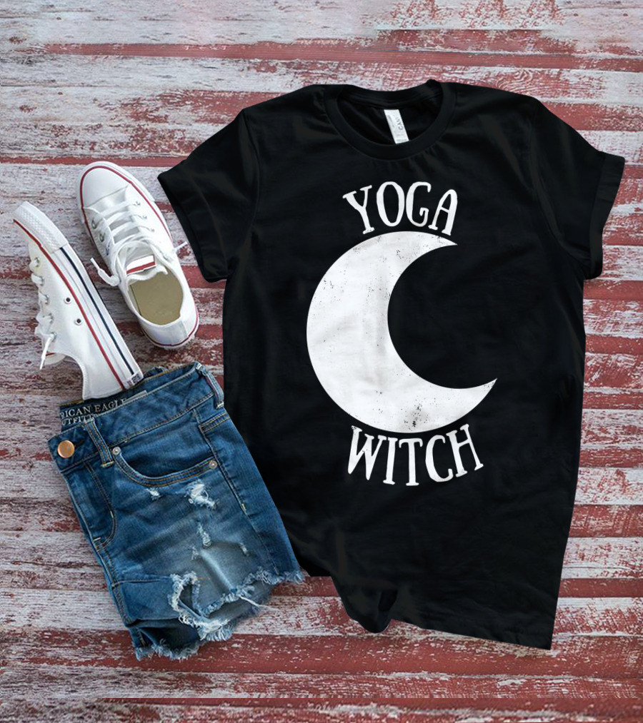 Yoga Witch Crescent Moon T-Shirt