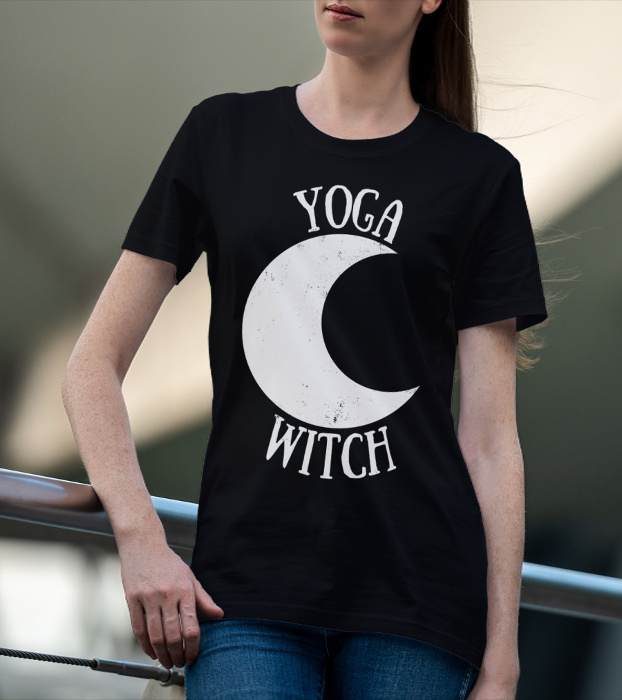 Yoga Witch Crescent Moon T-Shirt