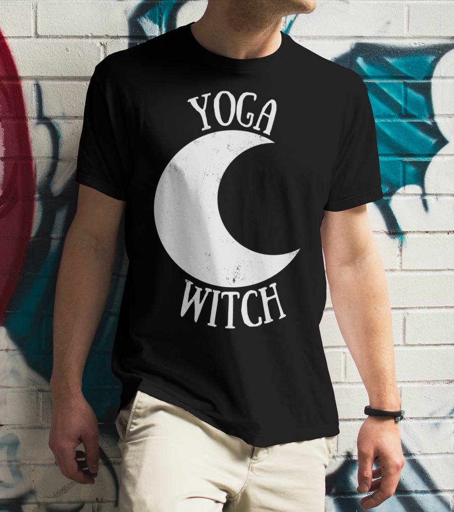 Yoga Witch Crescent Moon T-Shirt