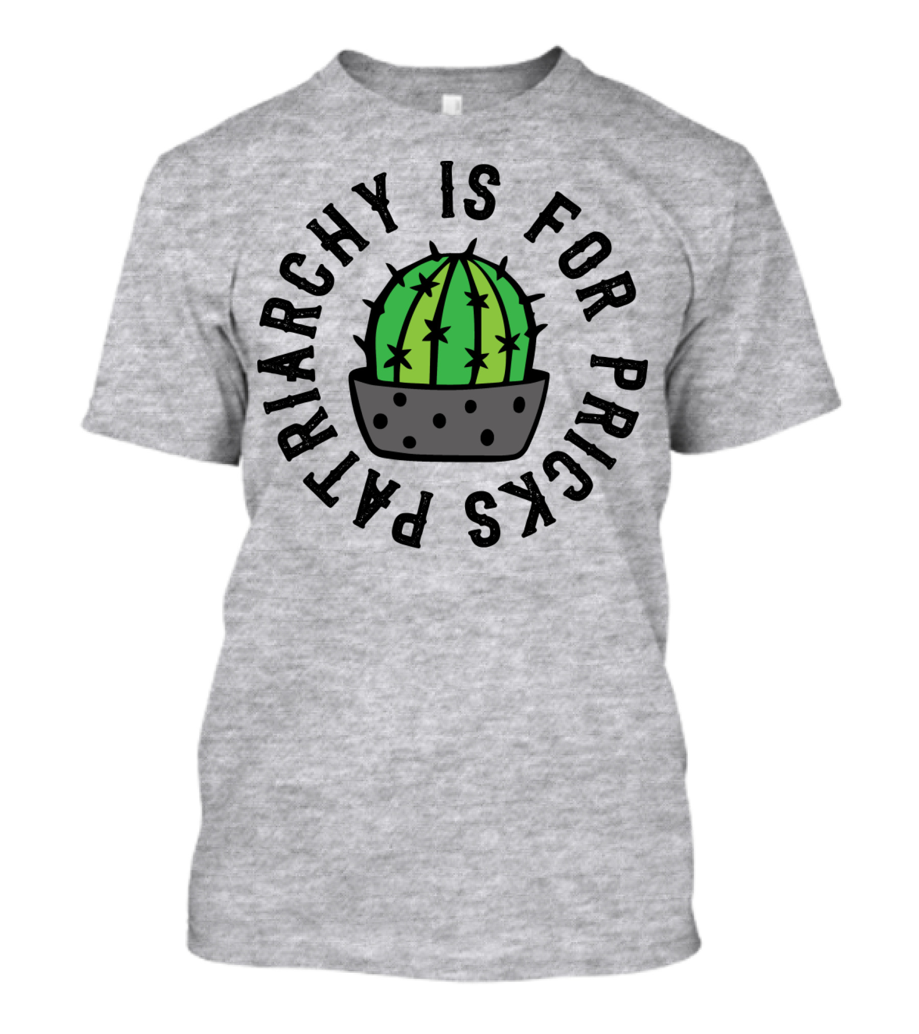 Patriarchy Is For Pricks Cactus Image T-Shirt