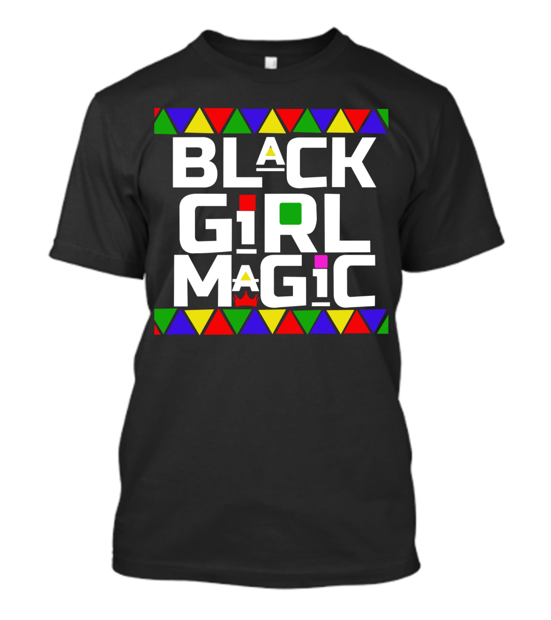 Black Girl Magic African Tribal Crown T-Shirt