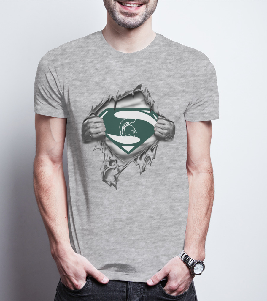 Michigan State Spartans Super Man T-Shirt
