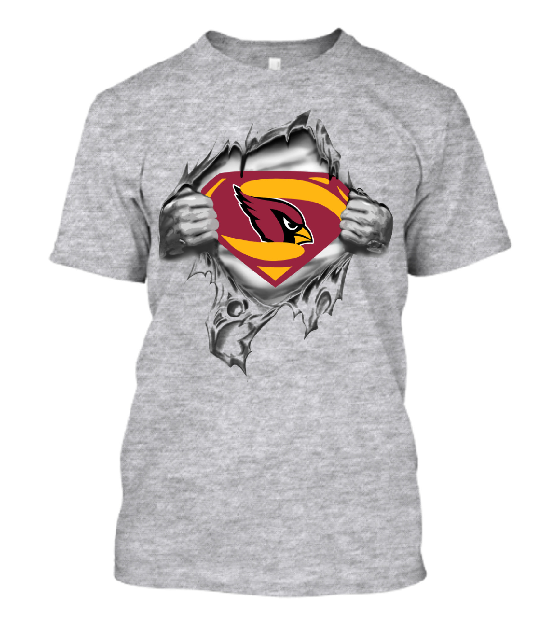 Cardinals Superhero Emblem With Superman Chest T-Shirt