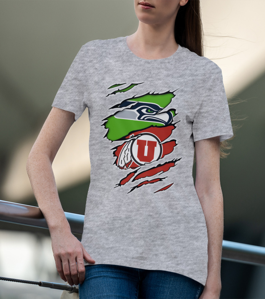 Seahawks Utes Hybrid Claw T-Shirt