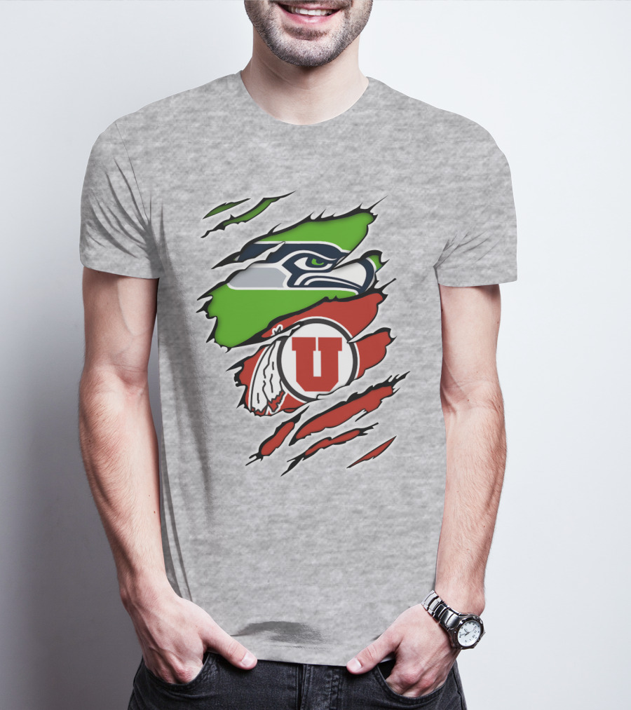 Seahawks Utes Hybrid Claw T-Shirt