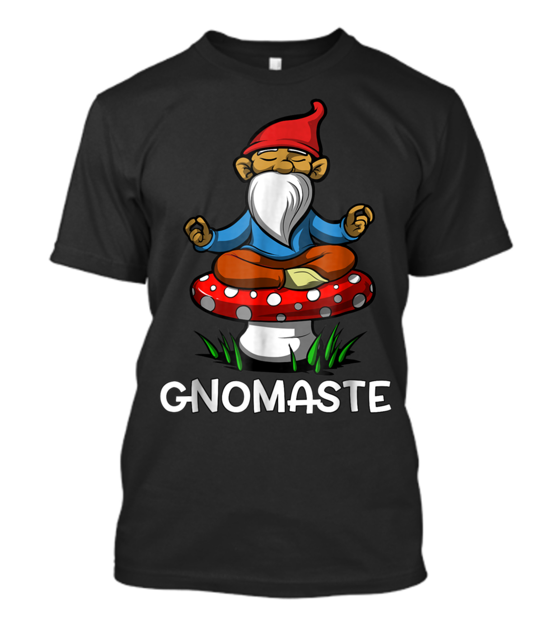 Gnome Buddha Zen Yoga Meditation Gnomaste Namaste T-Shirt