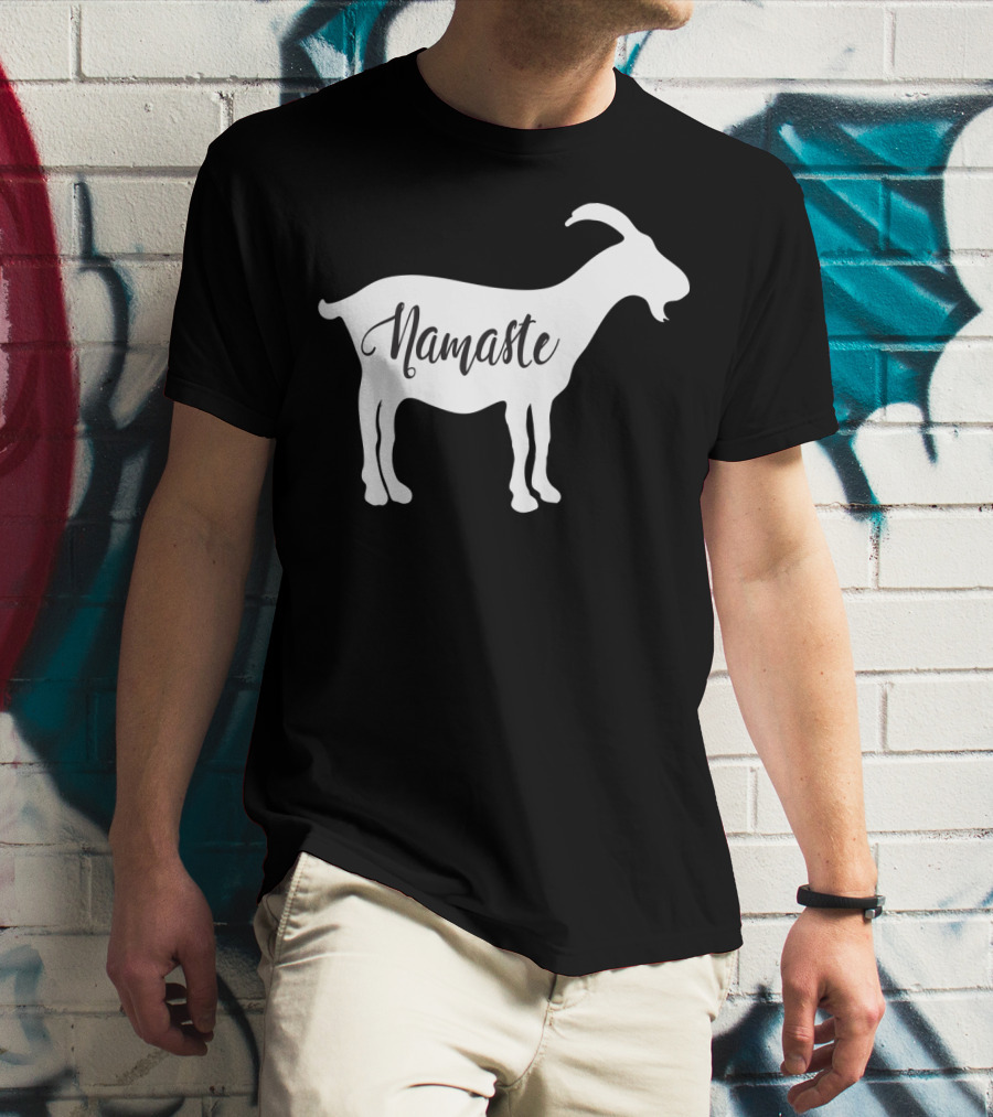 Goat Namaste Yoga Symbol T-Shirt