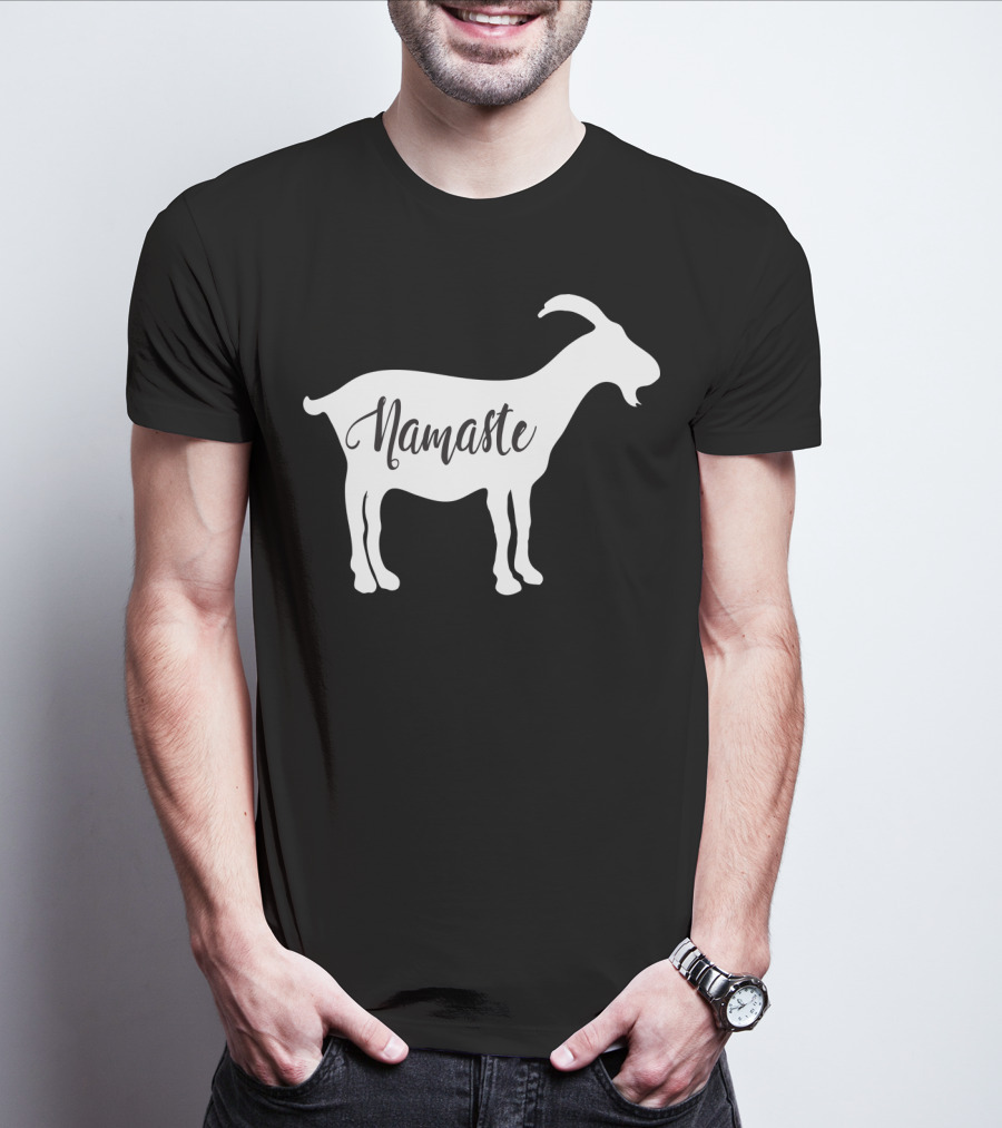 Goat Namaste Yoga Symbol T-Shirt