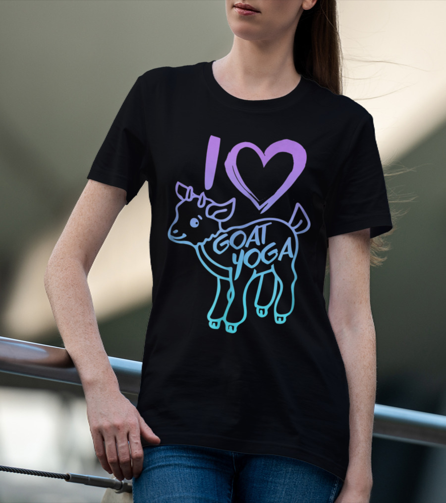 I Heart Goat Yoga Love Goat Yoga T-Shirt