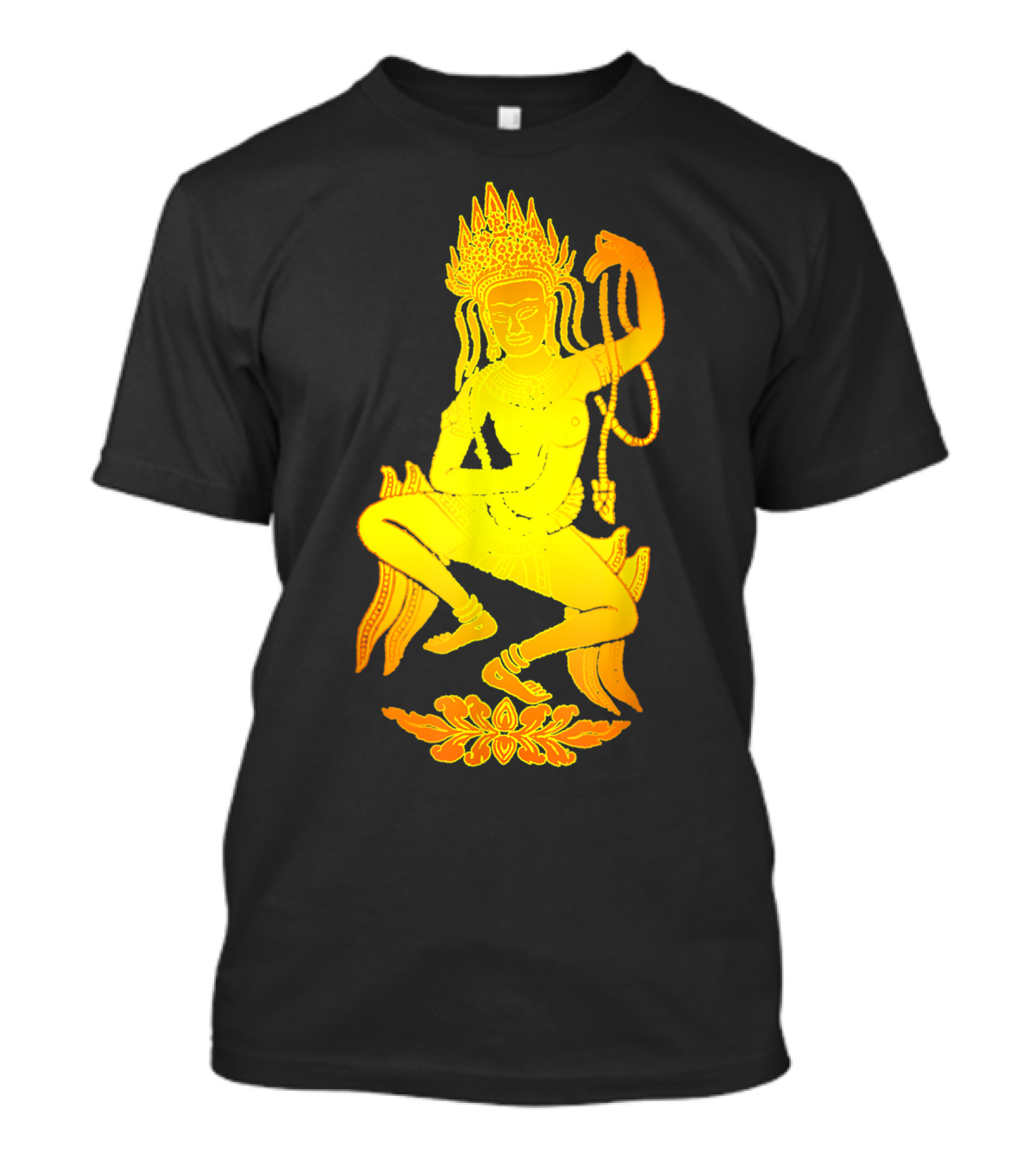Yoga Meditation Gold Apsara Nymph Dance T-Shirt