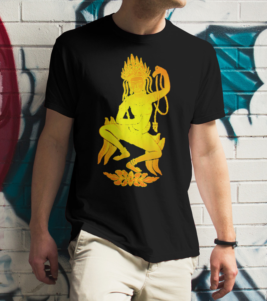 Yoga Meditation Gold Apsara Nymph Dance T-Shirt