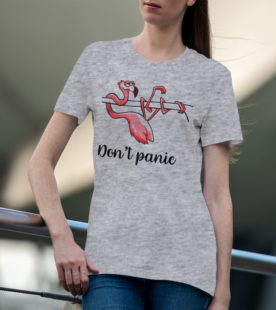 Flamingo Don't Panic T-Shirt