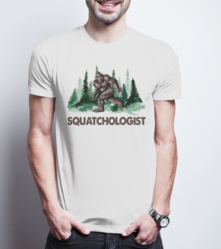 Squatchologist Bigfoot Forest Exploration T-Shirt