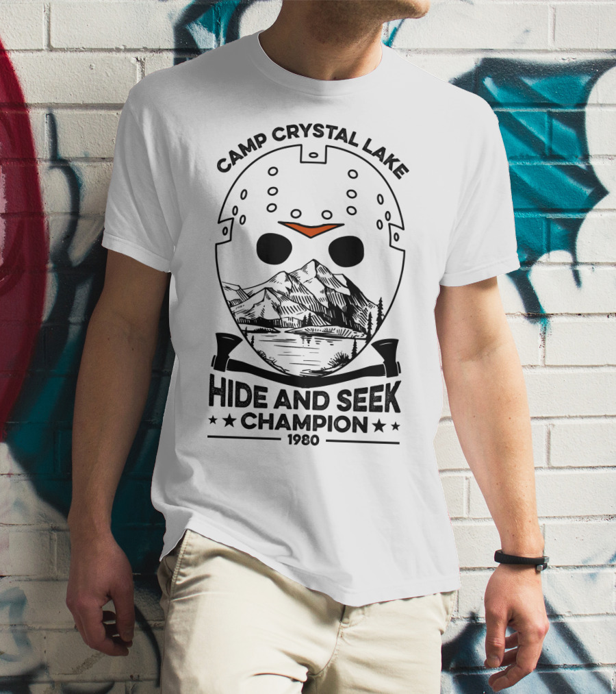 Camp Crystal Lake Hide And Seek Champion 1980 T-Shirt