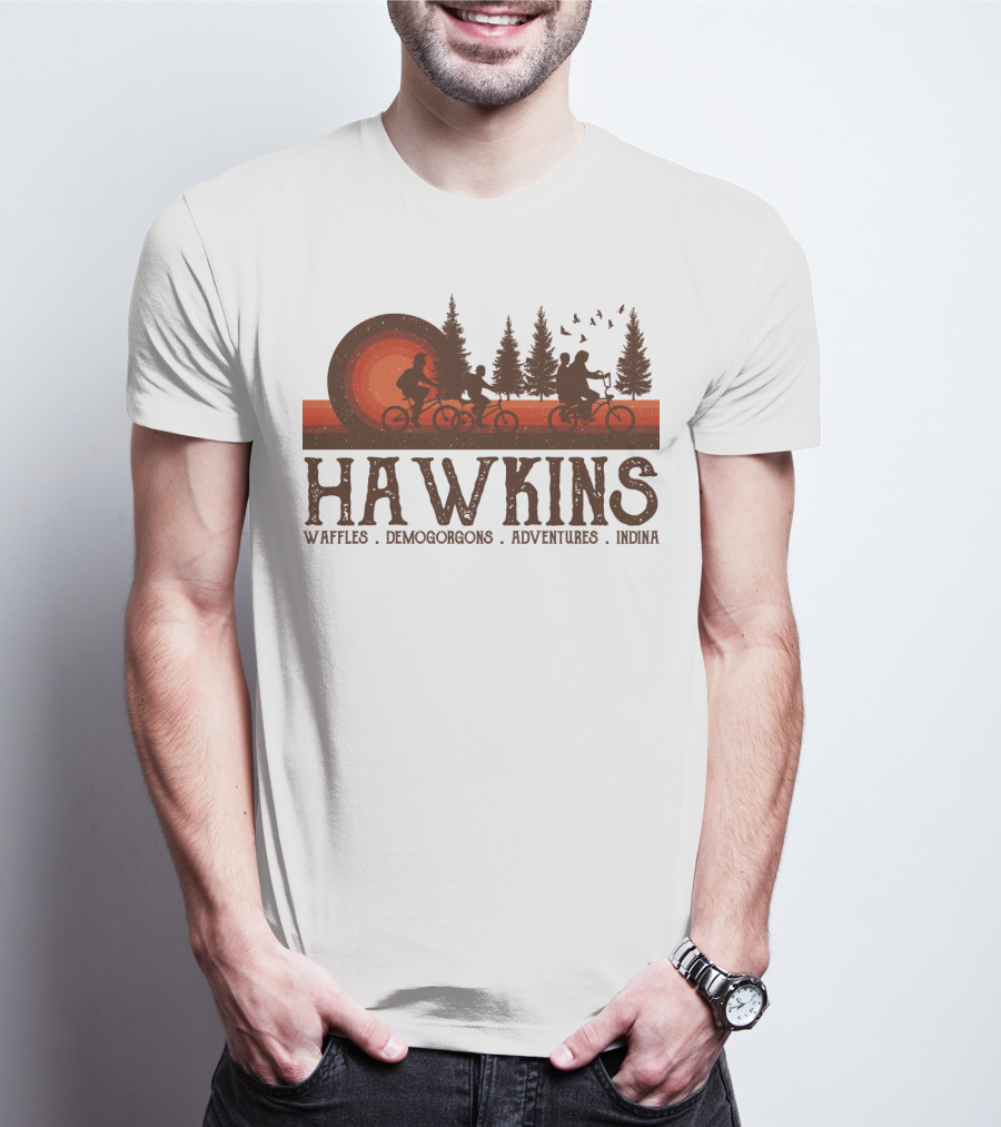 Hawkins Waffles Demogorgons Adventures Indina T-Shirt