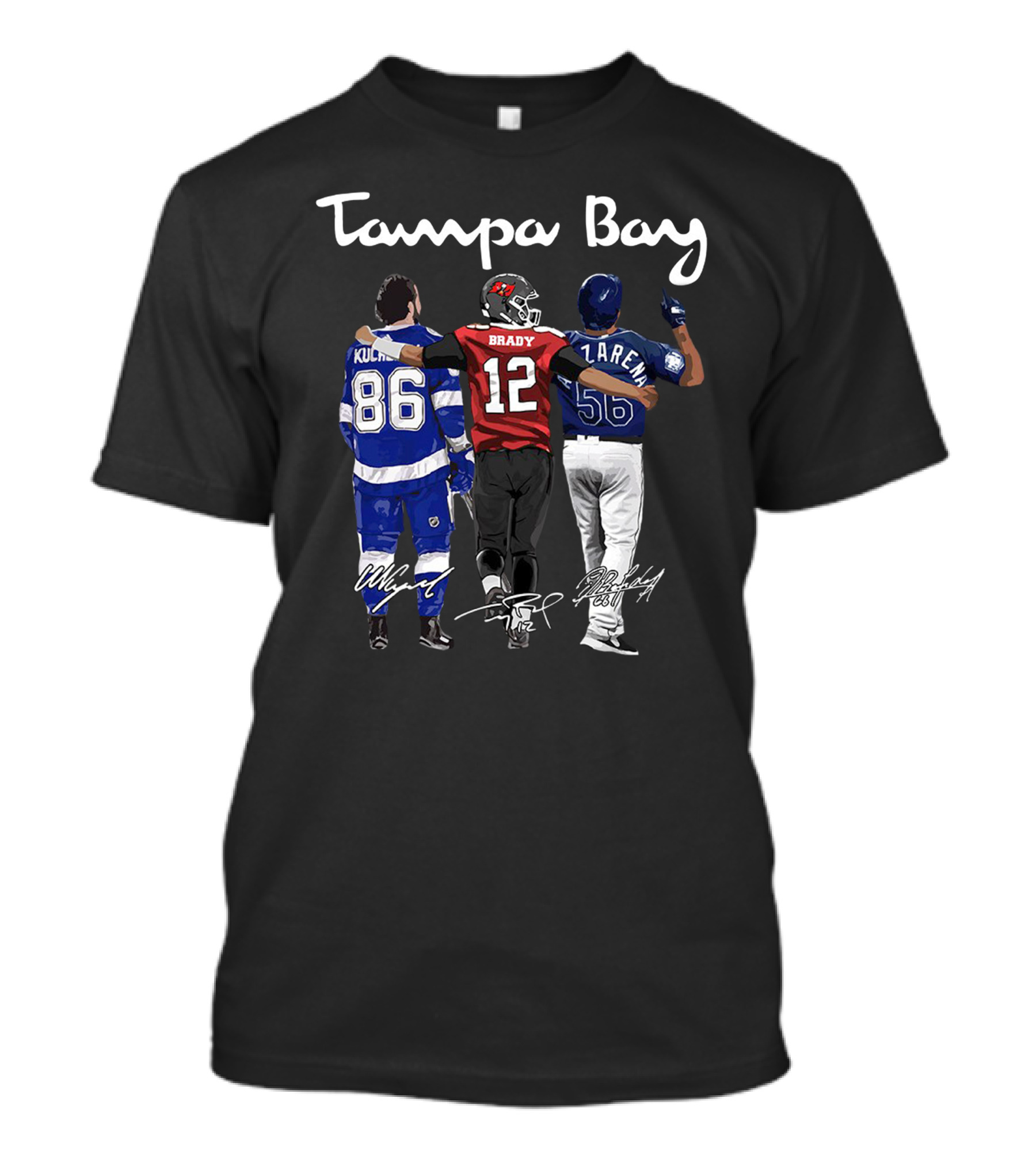 Tampa Bay Kucherov Brady Zaren 86 12 56 T-Shirt