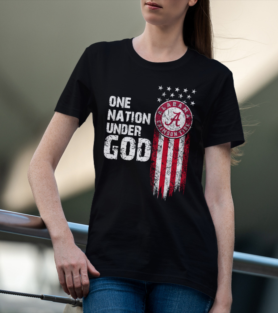 Alabama Crimson Tide One Nation Under God T-Shirt