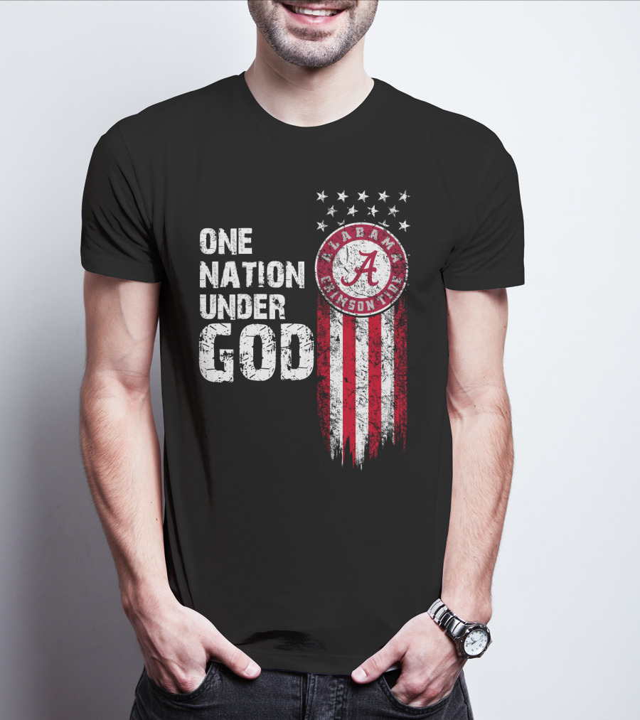 Alabama Crimson Tide One Nation Under God T-Shirt