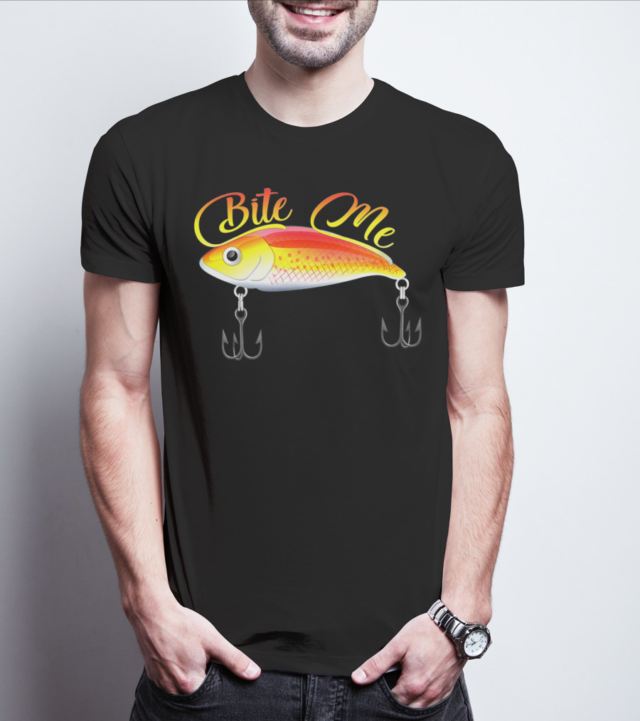 Bite Me Fishing Lure Hooks T-Shirt