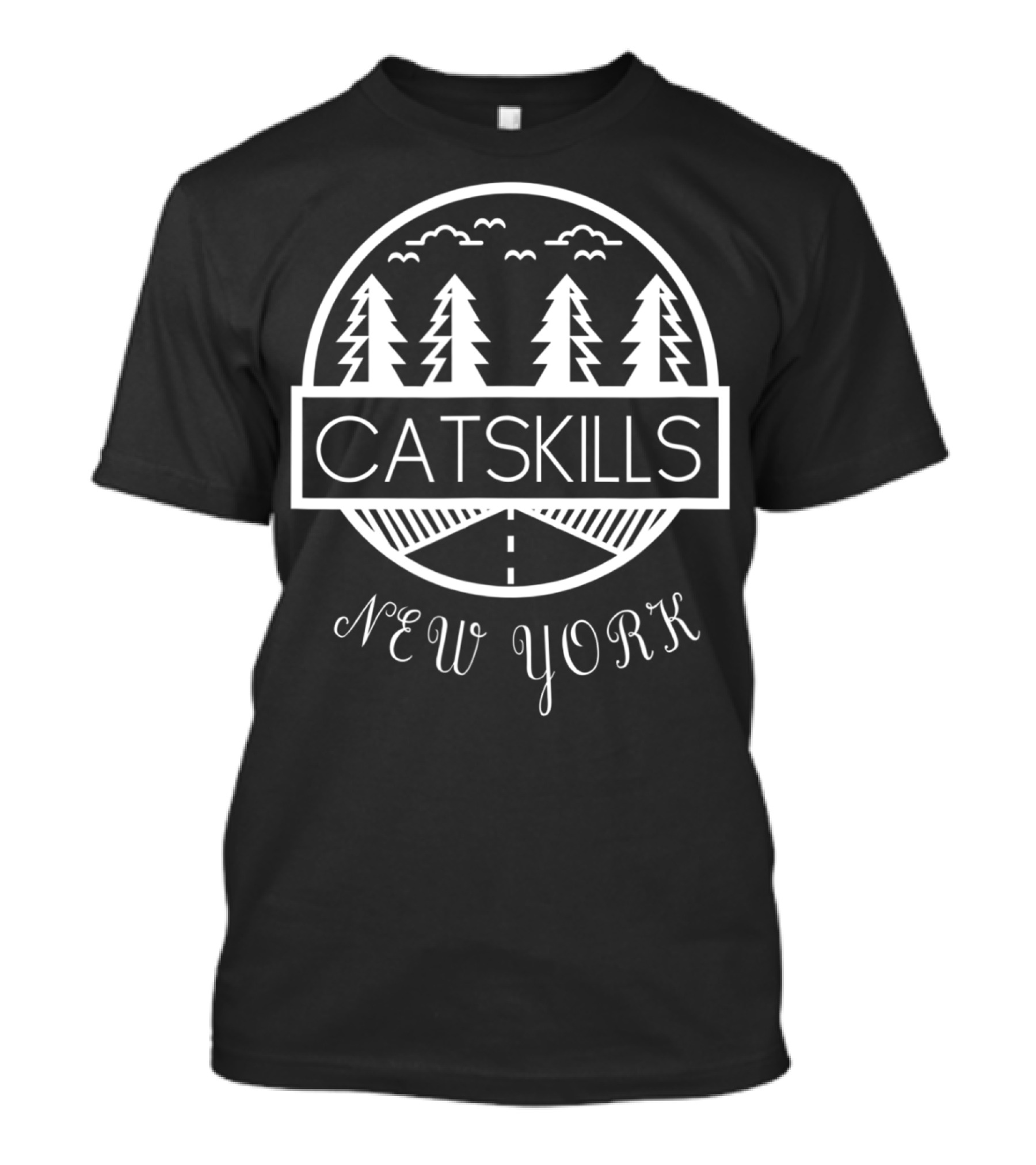 Catskills New York NY Travel Camping Fishing Adventure T-Shirt