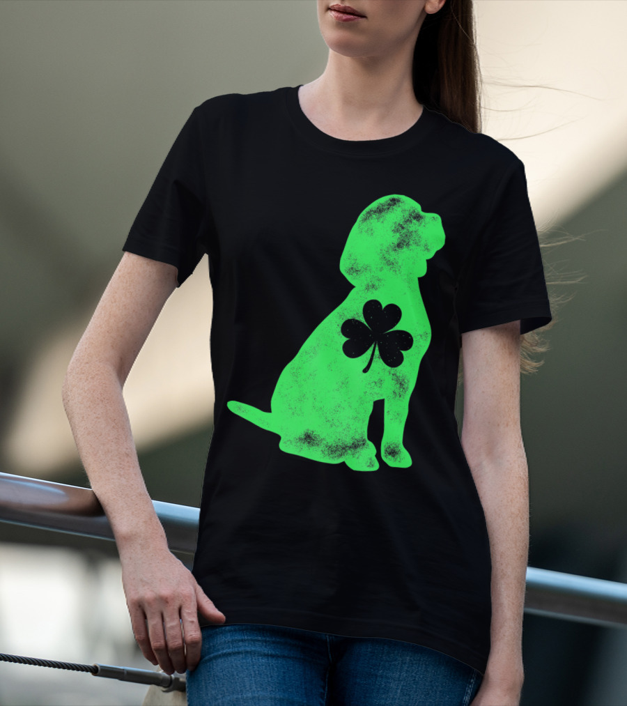 Beagle St Patricks Day Shamrock T-Shirt