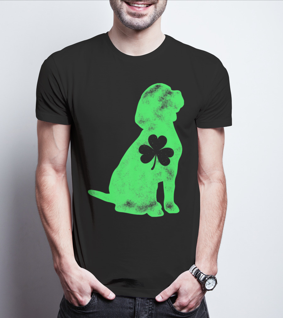 Beagle St Patricks Day Shamrock T-Shirt