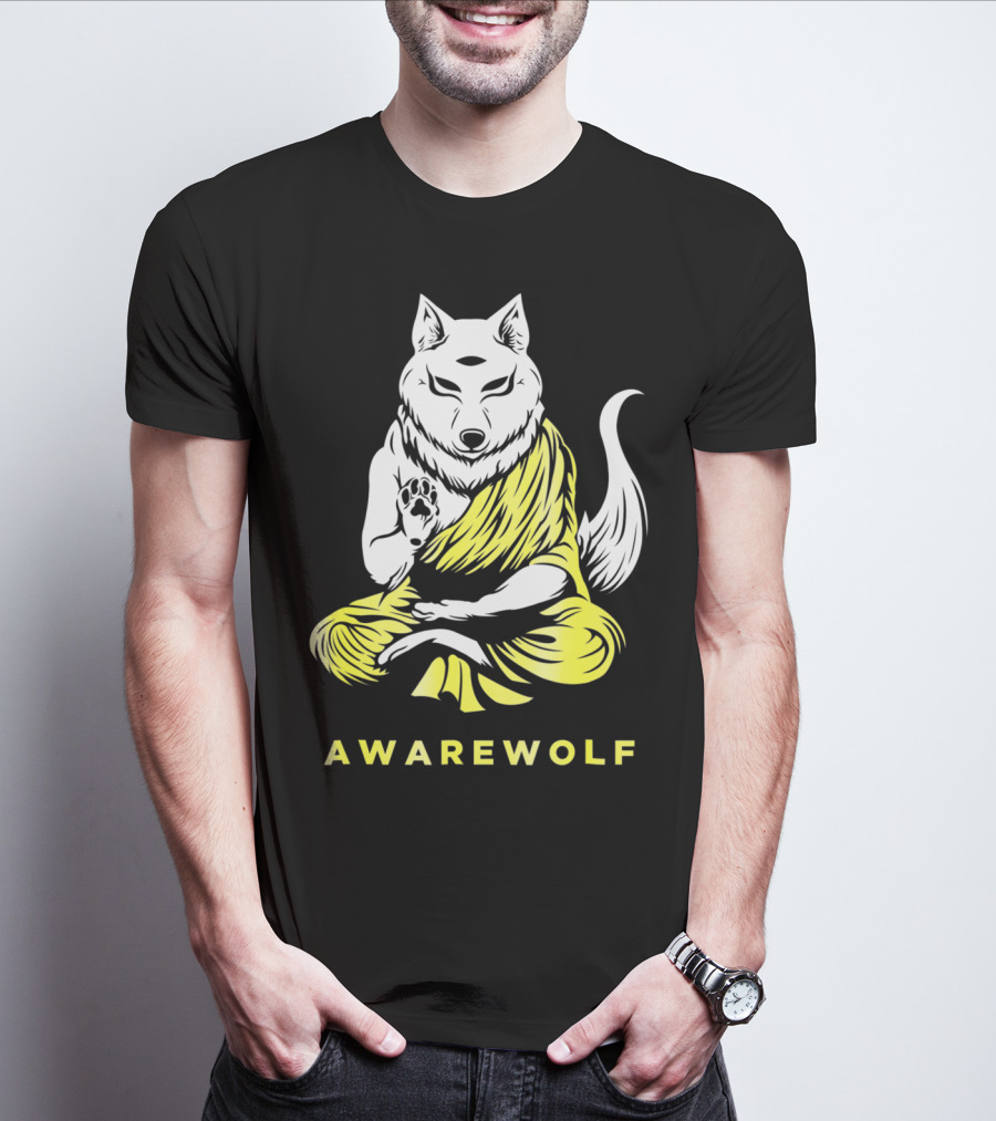 AWAREWOLF Best Yoga And Werewolf Lover T-Shirt
