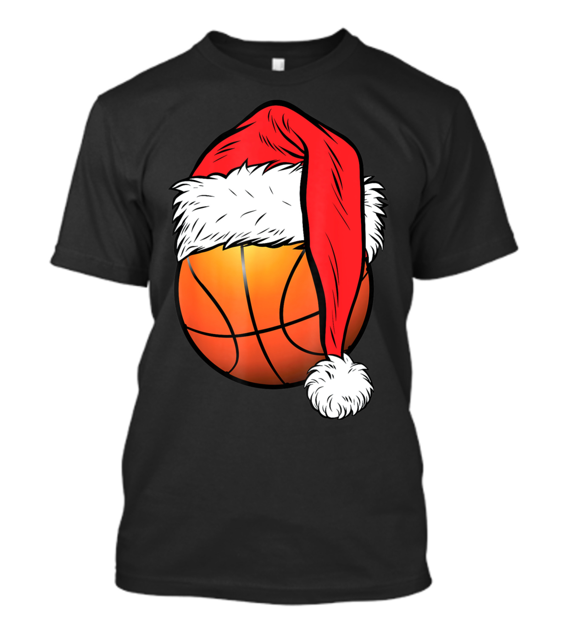 Christmas Santa Basketball Ball Sport T-Shirt
