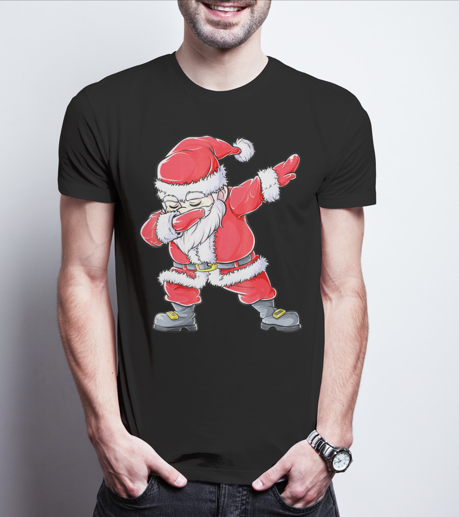 Christmas Santa Dabbing Kids Girls T-Shirt