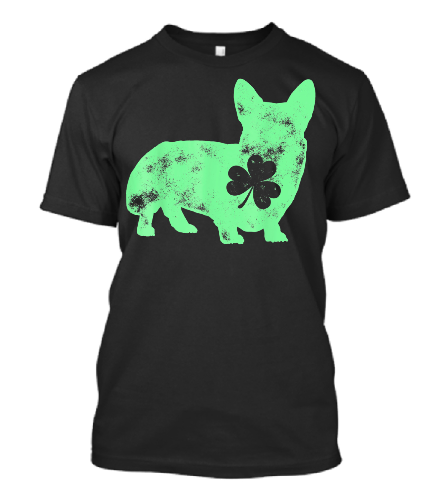 Corgi Shamrock Dog Lover St Patricks Day T-Shirt