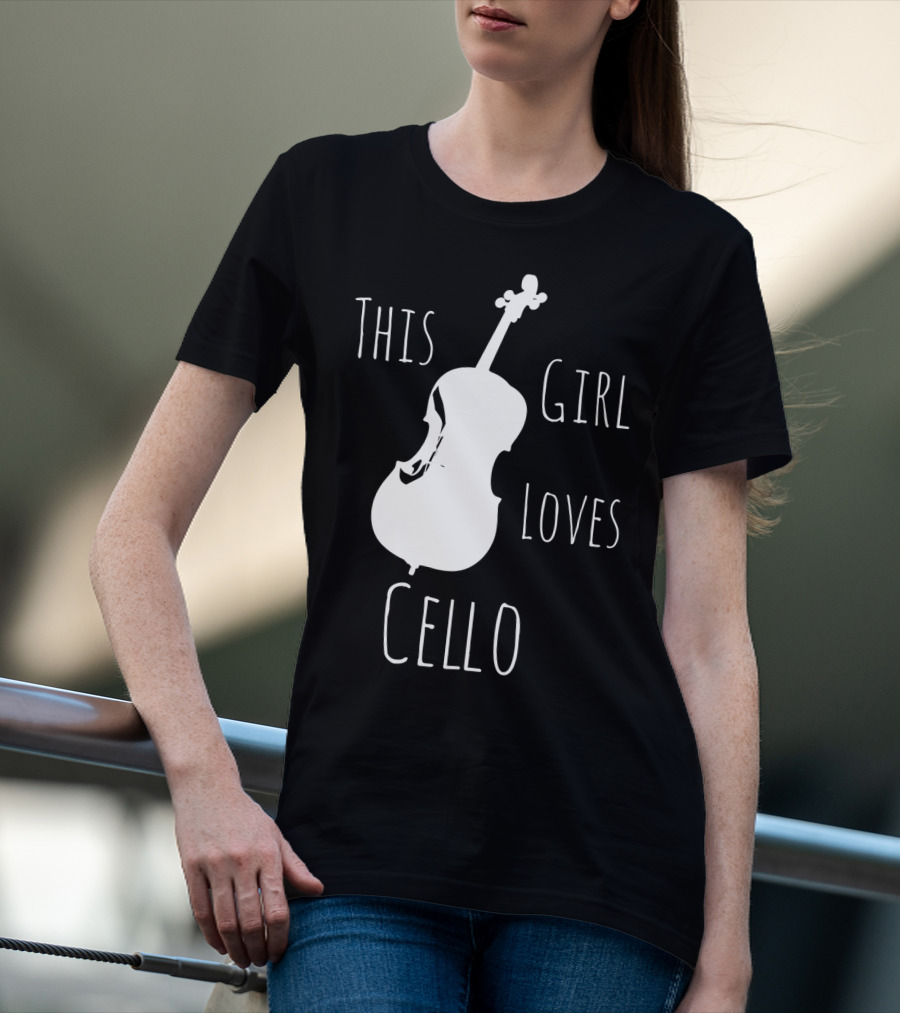 This Girl Loves Cello Fun Cute Girls Clothing T-Shirt