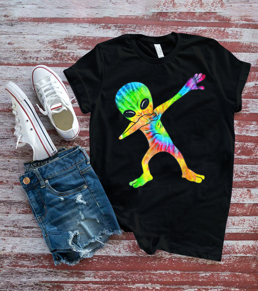 Tie Dye Dabbing Alien T-Shirt