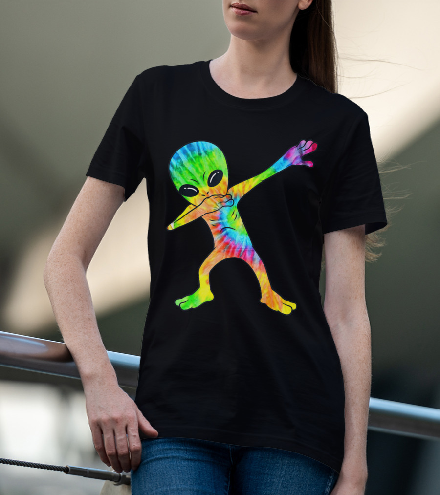 Tie Dye Dabbing Alien T-Shirt