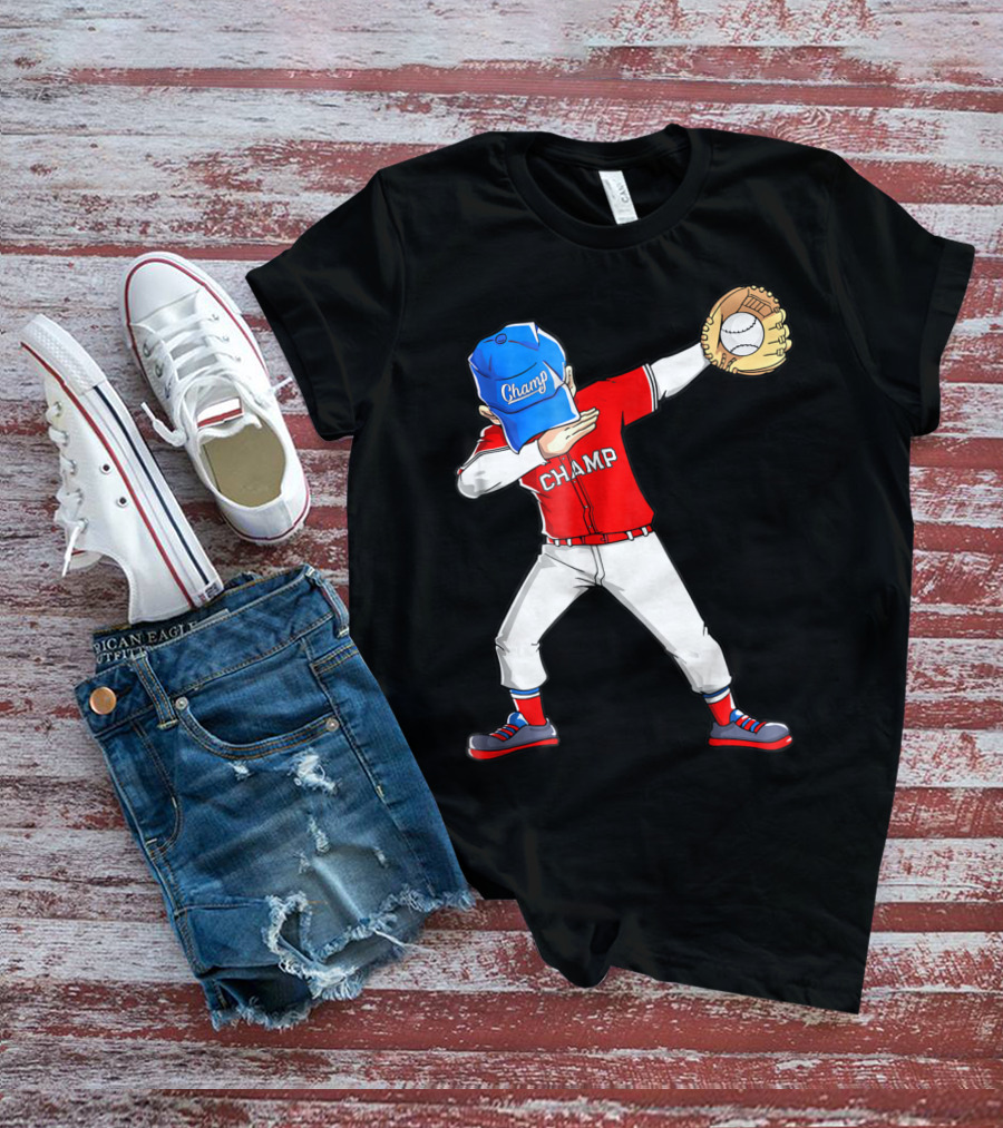Champ Dabbing Baseball Dab Dance T-Shirt