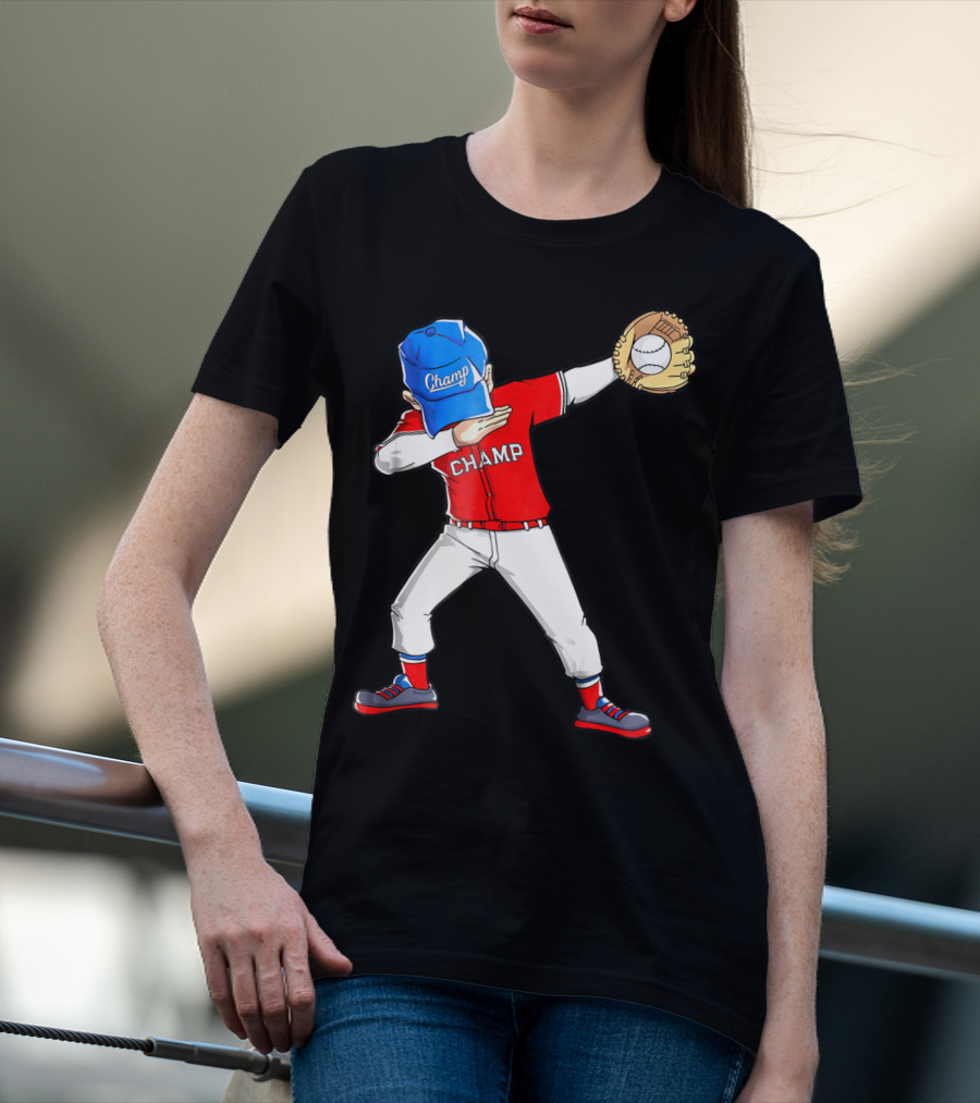 Champ Dabbing Baseball Dab Dance T-Shirt